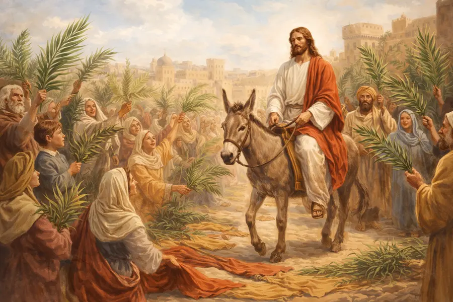 Kvetná nedeľa - príchod Ježiša Krista do Jeruzalema