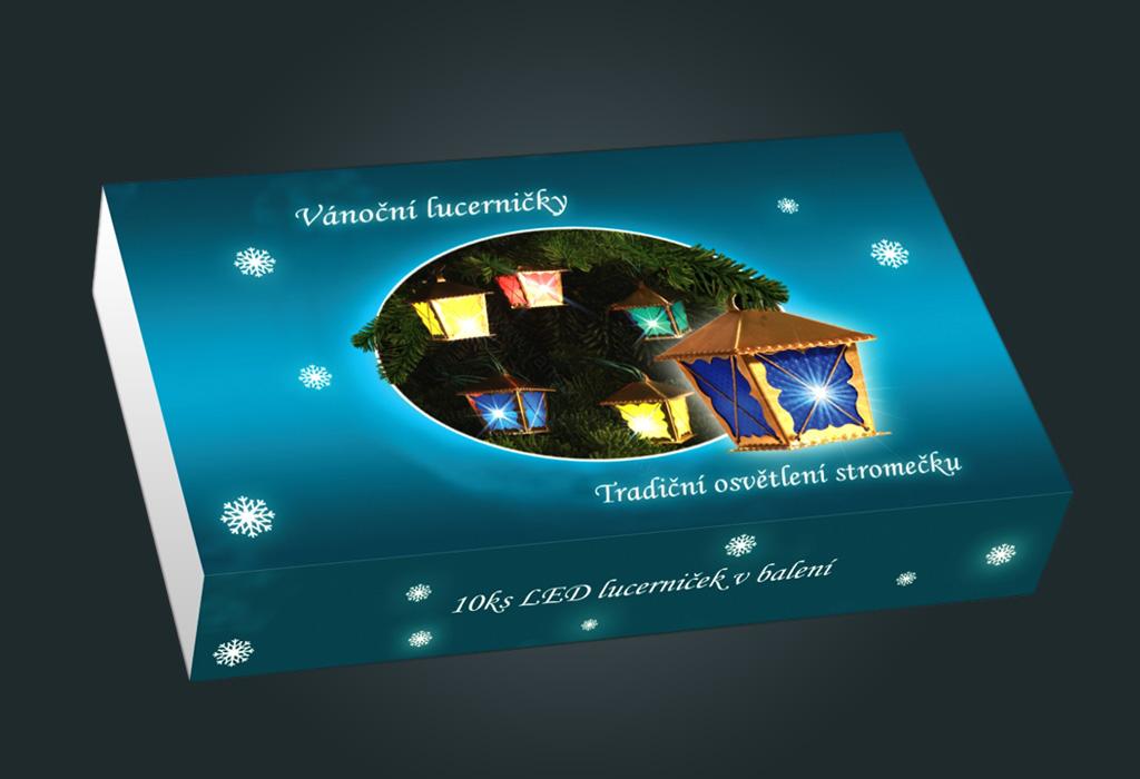 LED lucerničky – ZLATÉ – FAREBNÉ