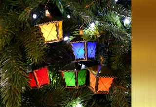 LED lucerničky – ZLATÉ – FAREBNÉ