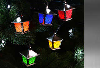 LED lucerničky – STRIEBORNÉ – FAREBNÉ