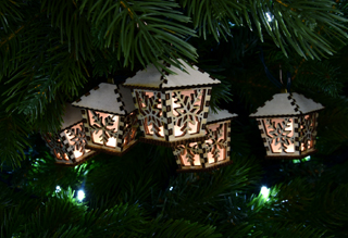 LED drevené lucerničky - DREVIENKY POLÁRKA/JITŘENKA