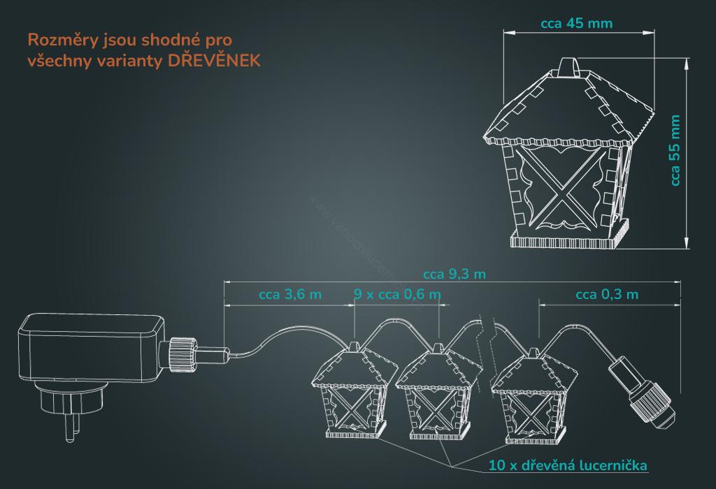 LED drevené lucerničky - DREVIENKY VEČERNICE