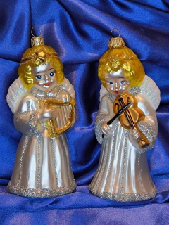 Sada vianočných figúrok anjelskej DUO ANGELICUS 2 ks